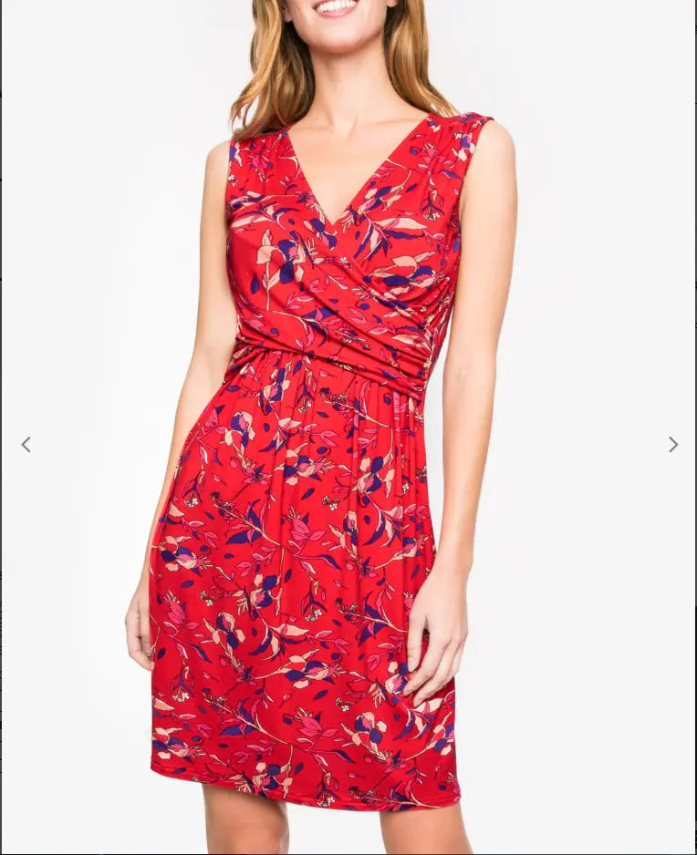 European American Sleeveless V-neck Maternity Dress