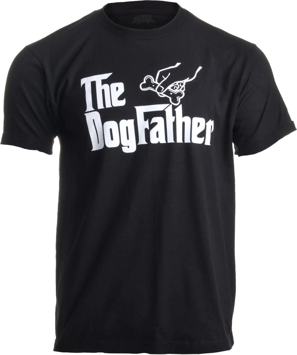 Ann Arbor T-shirt Co. The Dogfather | Funny Cute Dog Father Dad Owner Pet Doggo Pup Fun Humor T-Shirt-(AdultL)