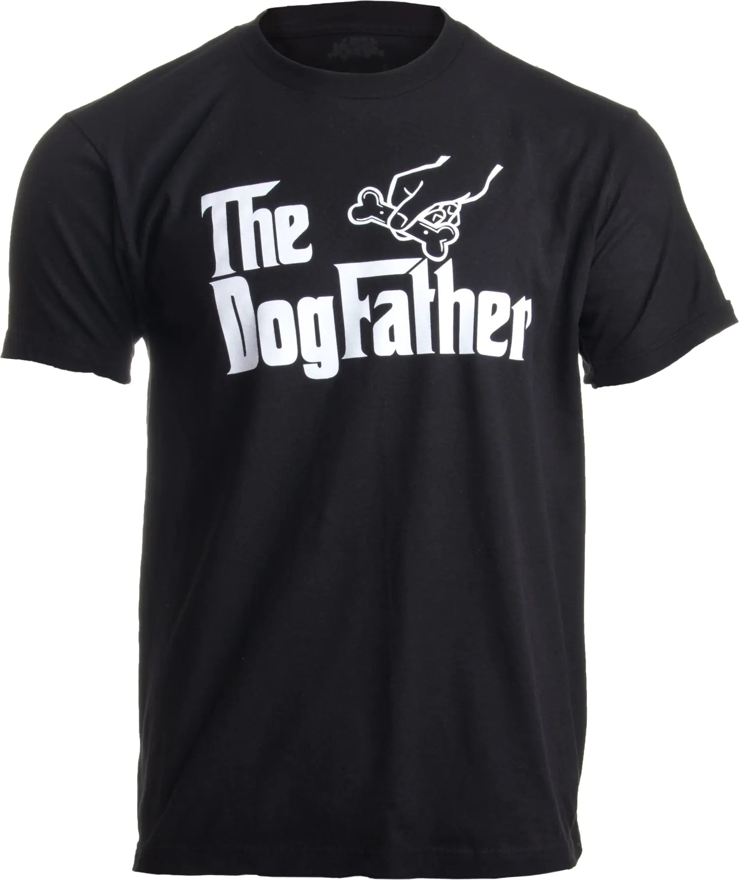 Ann Arbor T-shirt Co. The Dogfather | Funny Cute Dog Father Dad Owner Pet Doggo Pup Fun Humor T-Shirt-(AdultL)