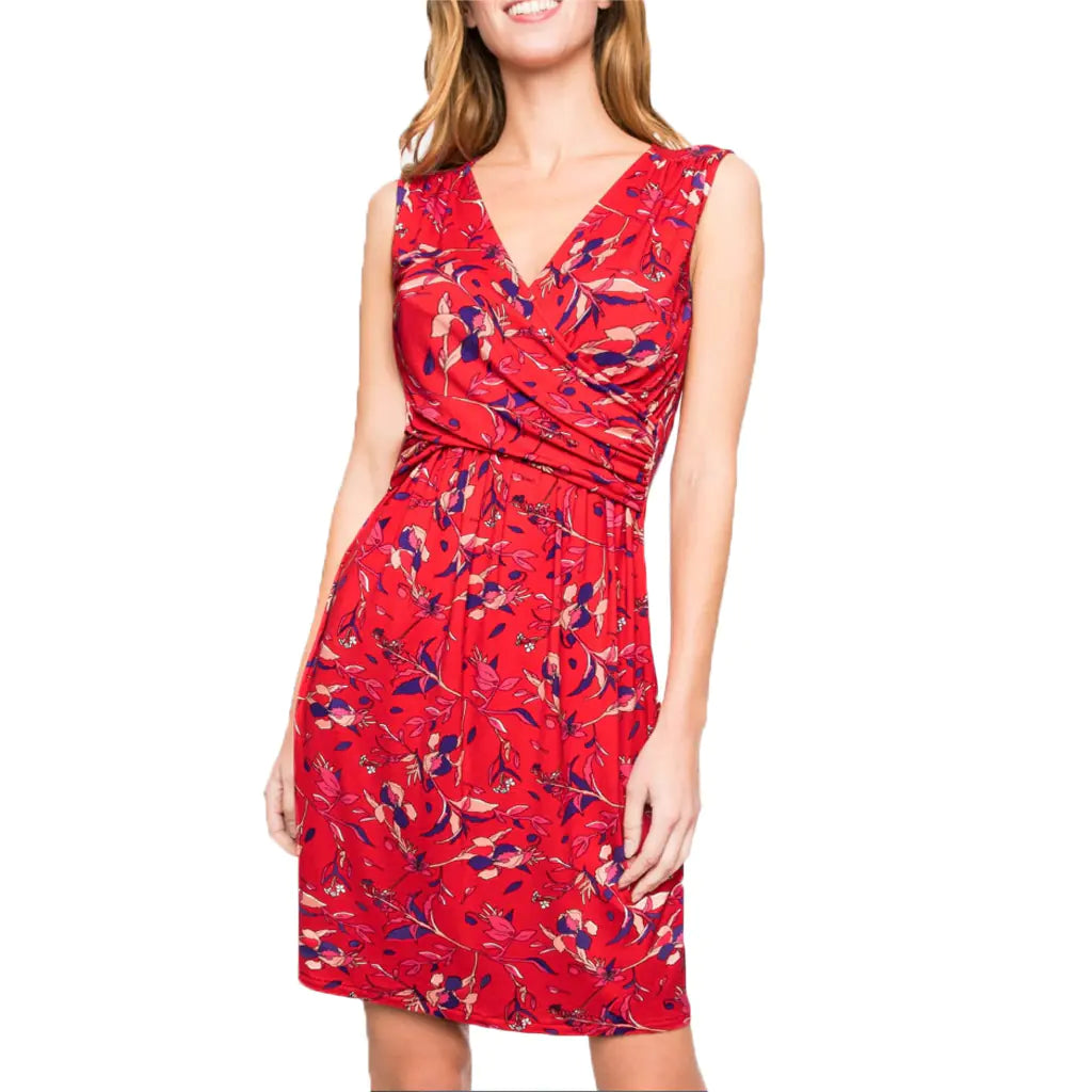 European American Sleeveless V-neck Maternity Dress