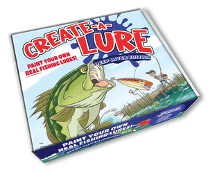 Create-A-Lure Deep Diver Edition: Kid-Friendly Activity and Lure Making Kit - Includes Paint Brushes and 2 Lures - Perfect Arts and Crafts for Kids Tackle Box and Fishing Gear Must-Have