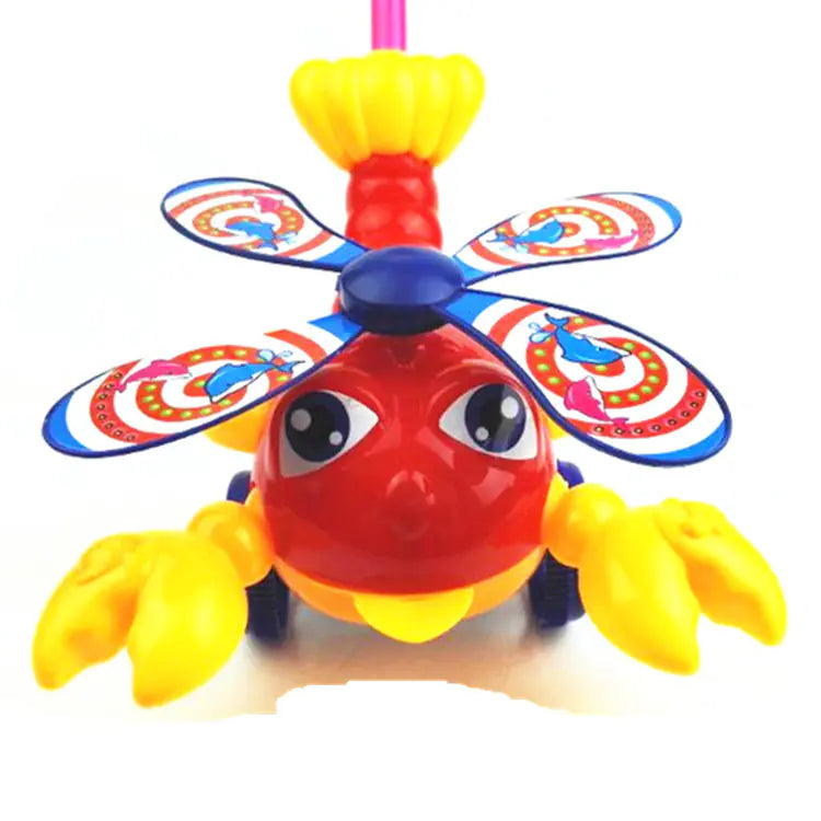 Baby Learning Walker Toy - Single Rod Push Plane