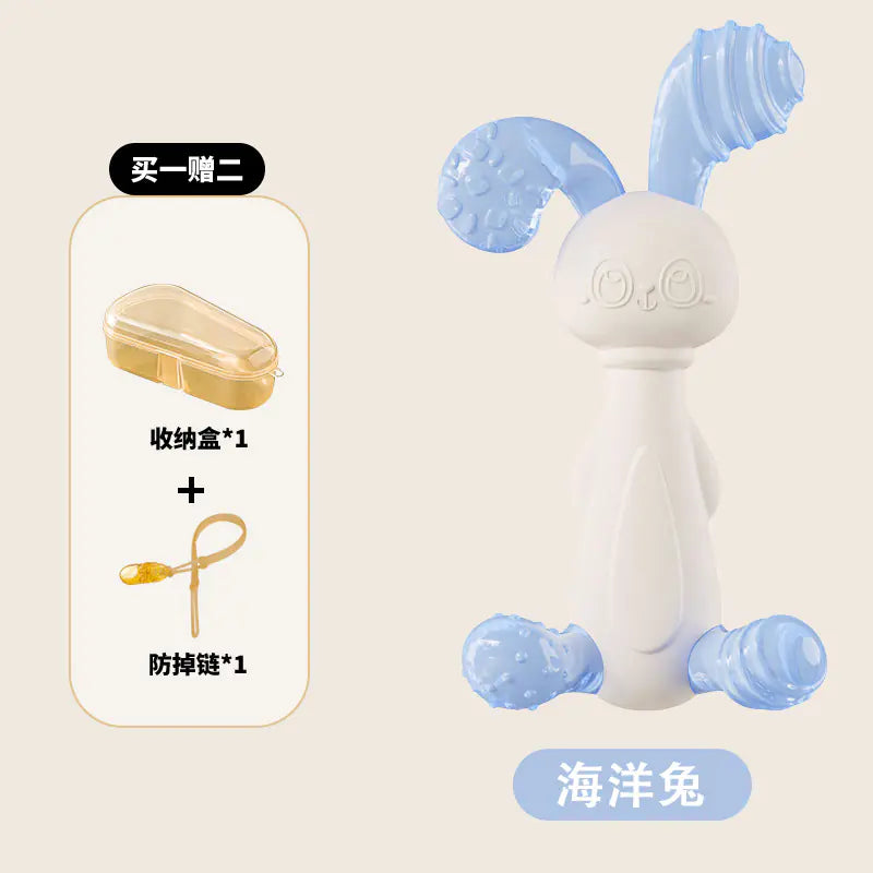 Soft Rubber Baby Grasp Ball Rattle - Sensory Toy
