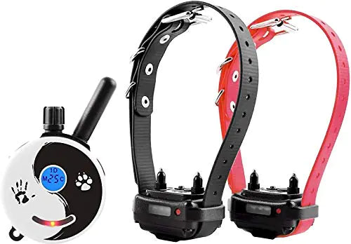 Mini Educator E-Collar ET-300 / ET-302 Dog Training Collar System with Remote - 1/2 Mile Range - WaterProof Vibration Tapping Sensation - includes eOutletDeals Pet Towel (2 Dog System - ET-302 ZEN)