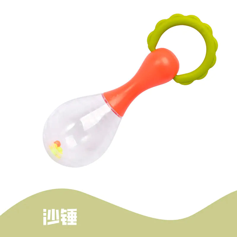 Soft Rubber Baby Grasp Ball Rattle - Sensory Toy