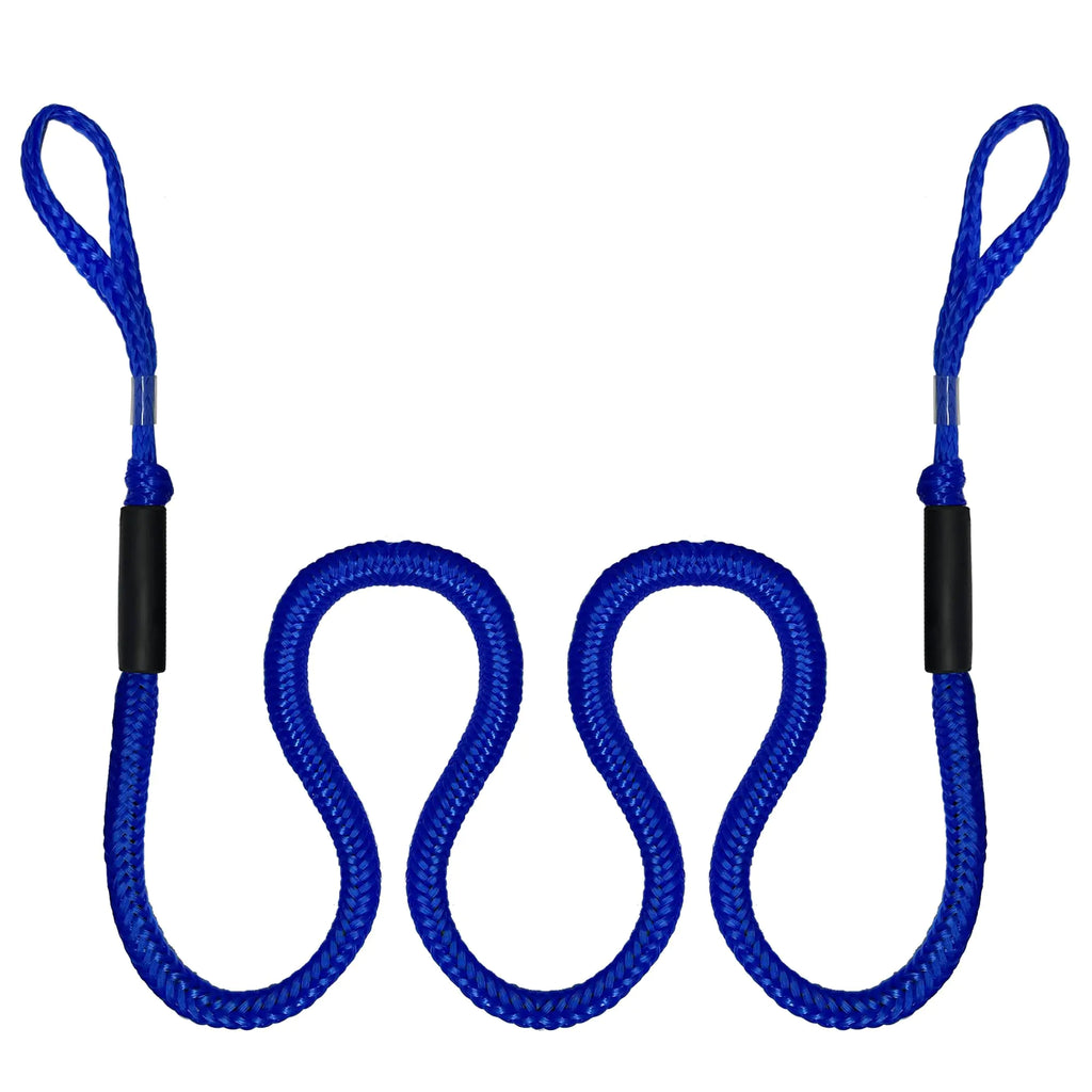 7FT Boat Bungee Dock LineMooring RopeMarine Anchor Line Boat Supplies Accessory for Docking Pontoon BoatSeadooBass BoatJet SkiKayakWatercraftYamaha WaveRunnerDinghyFishing Boat (Blue)
