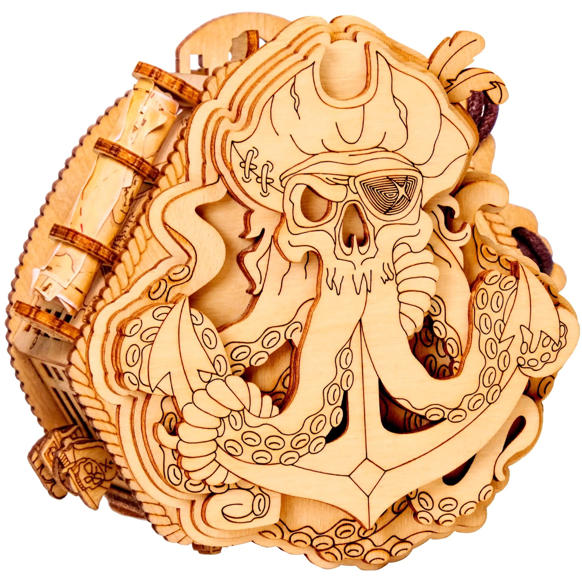 ESC WELT Blackbeards Compass Puzzle Box - Escape Room in a Box - Brainteaser - 3D Escape Game Money Box - Gift Box Riddle Game - Puzzle Box - Wooden Puzzle Box for Family Games - Gift Box Puzzle Game