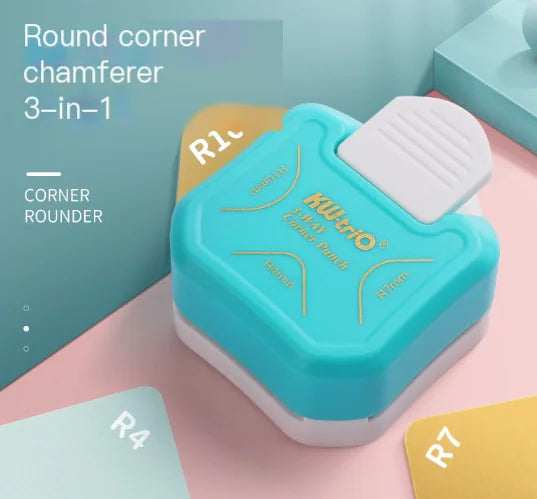 3-in-1 Corner Rounding Tool for Beveling and Punching