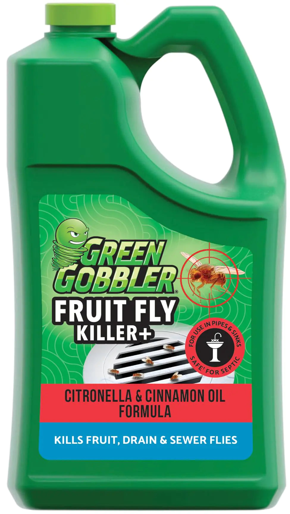 FRUIT FLY GOODBYE Gel Drain Treatment | Drain Fly Killer | Fruit Fly Killer | Drain Flies Treatment | Fruit Flies Treatment | Drain Fly & Fruit Fly Eliminator (1 Gallon)