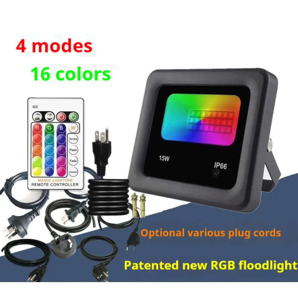 Color-Changing Outdoor LED Floodlight