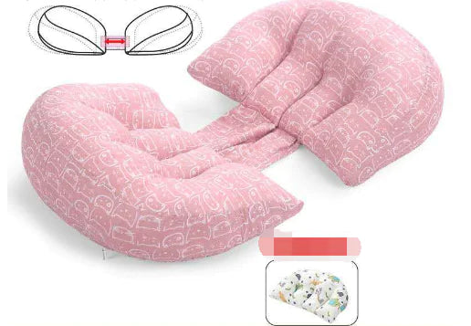 Cotton U-Shape Maternity Pillow for Pregnant Women