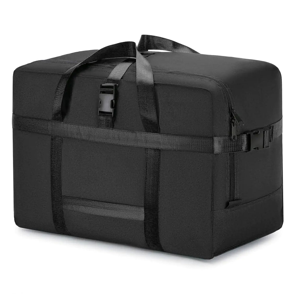 IWEIK Extra Large Storage Bags Duffle Bags Tote for Moving Storage Camping and Travel (Black 75L)