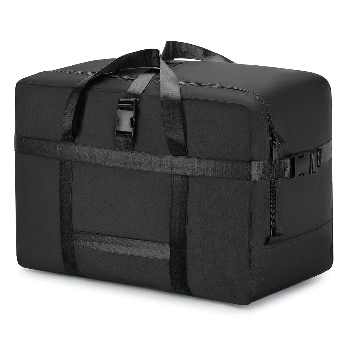IWEIK Extra Large Storage Bags Duffle Bags Tote for Moving Storage Camping and Travel (Black 75L)