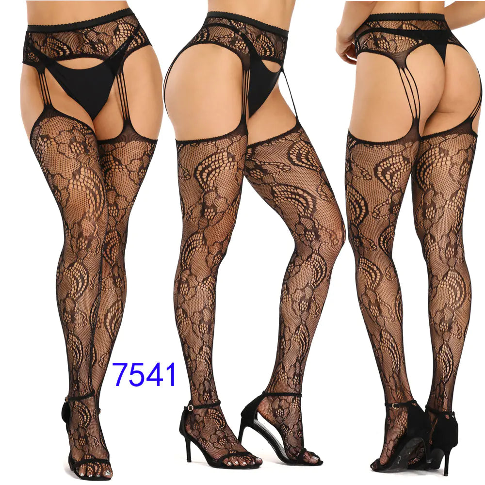 New Women's High Elasticity Open-Crotch Fishnet Stockings