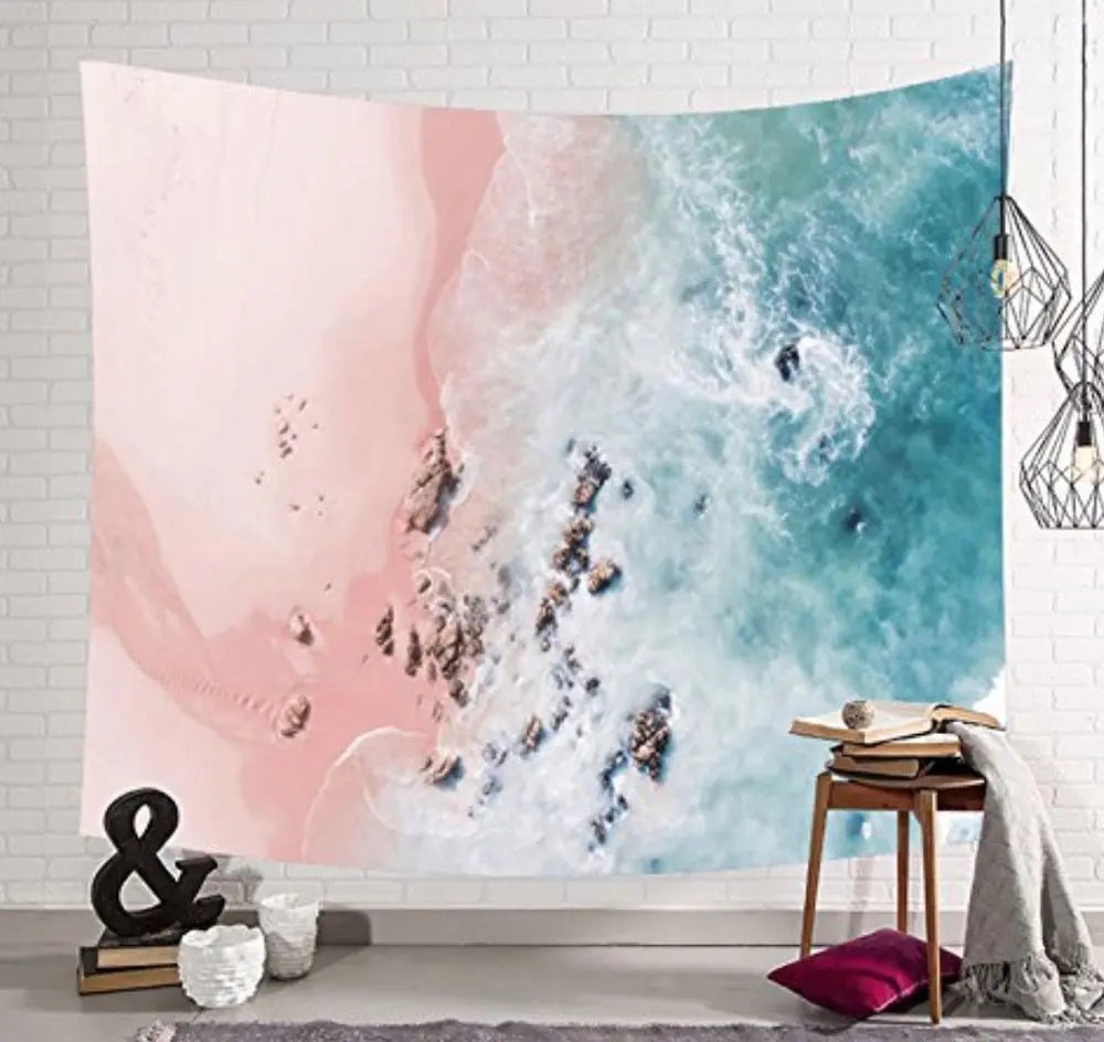 Blue Ocean Tapestry Wall Art Decor