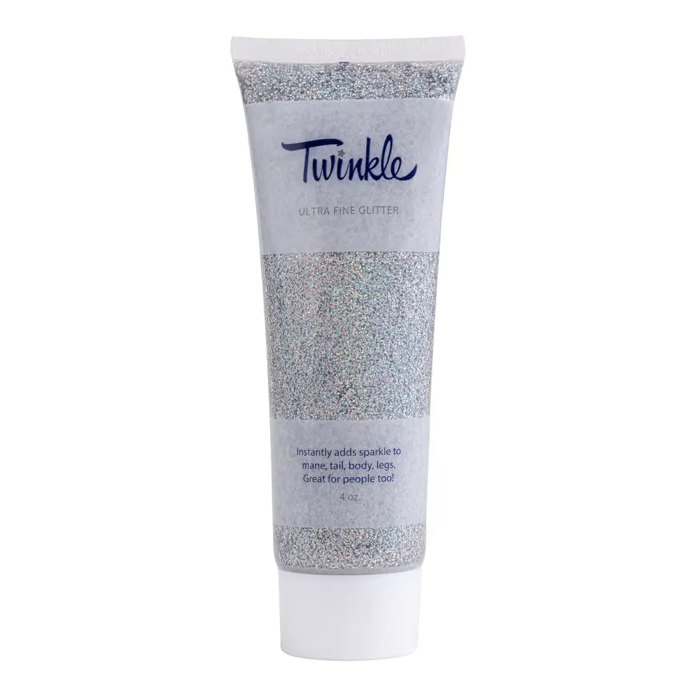 Tack Shack of Ocala Twinkle Toes Glitter Stencil Gel Mane and Tail Gel Glitter Gel Glitter Gel for Horses Glitter for Horses (Silver)