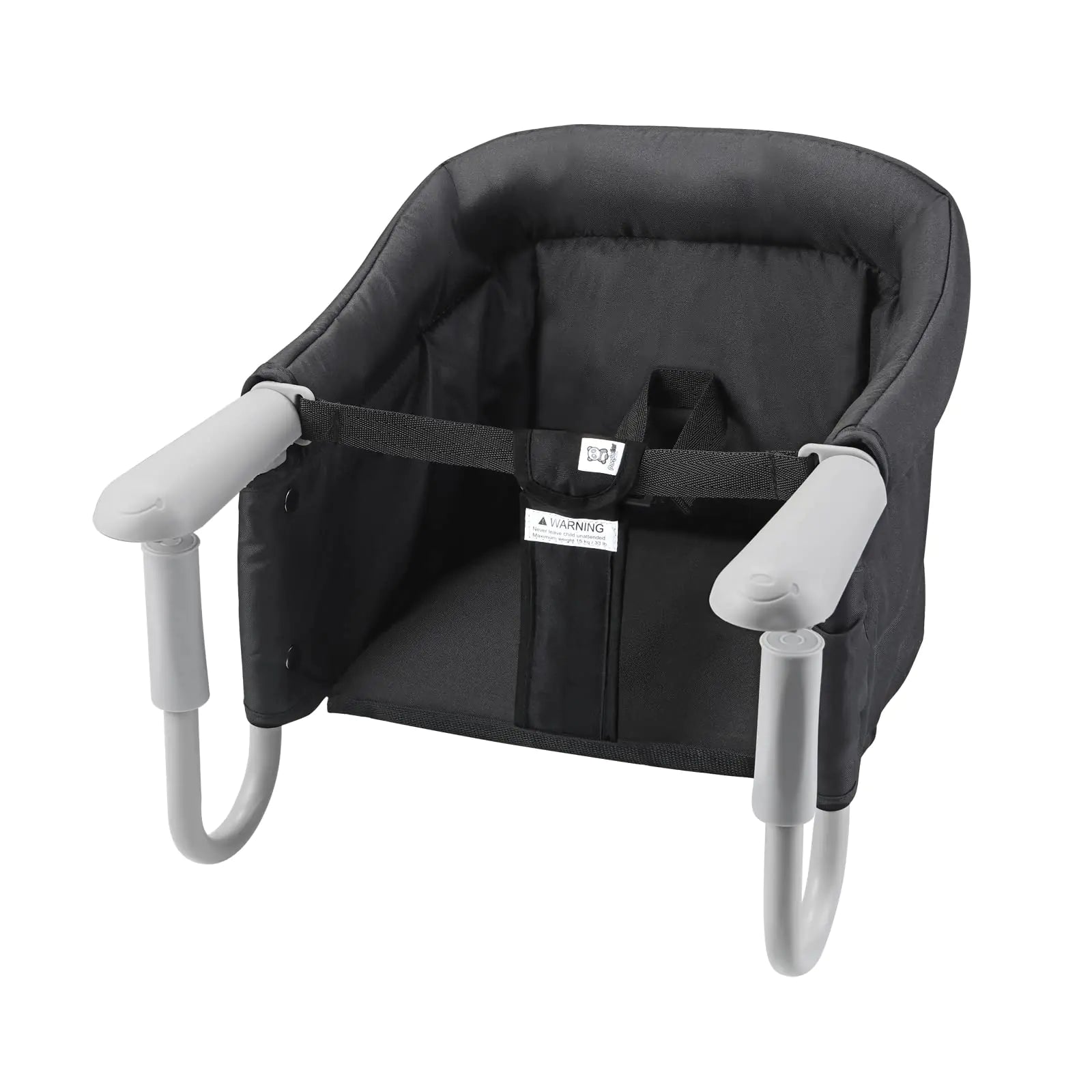 PandaEar Hook On High Chair| Baby Portable High Chair for Travel| Table High Chair Clip On Baby Eating Chair Booster Seat for Dining (Black)