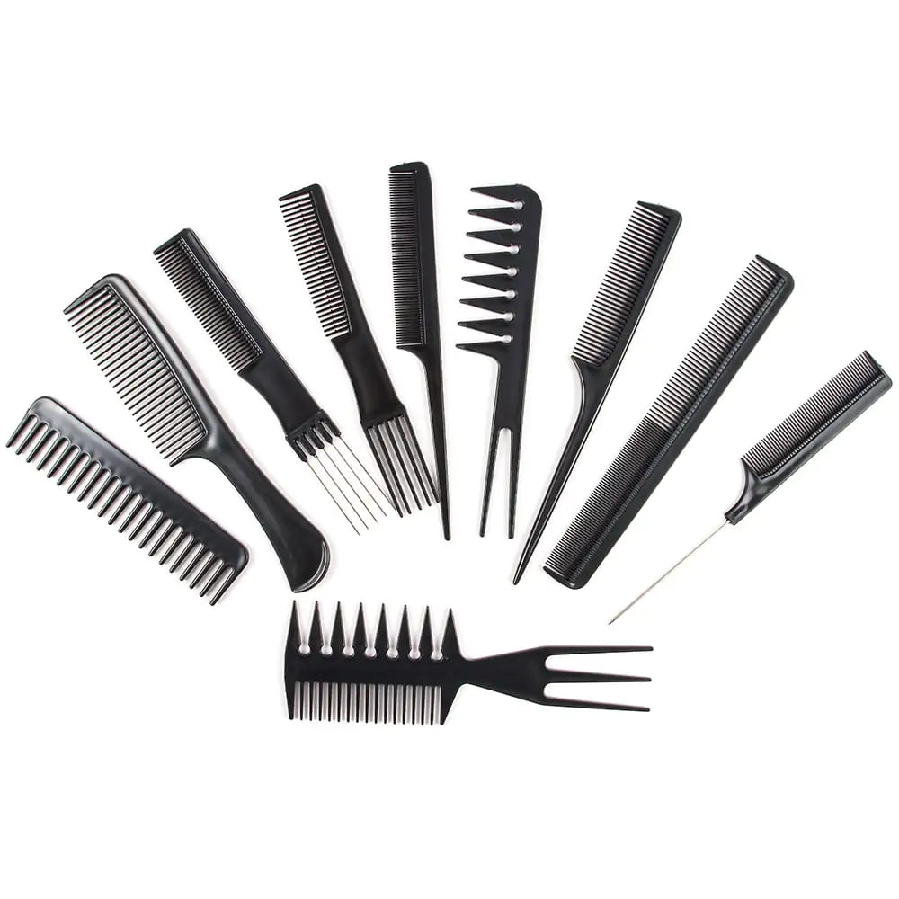 Ten Piece Hair Comb Set