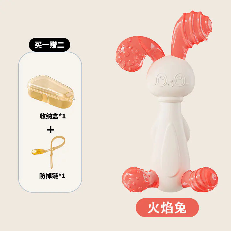 Soft Rubber Baby Grasp Ball Rattle - Sensory Toy