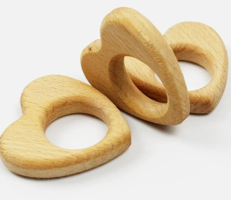Beech Wood Baby Teething Stick and Chew Toy