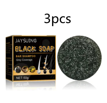 Black Thickening Hair Care Shampoo Bar