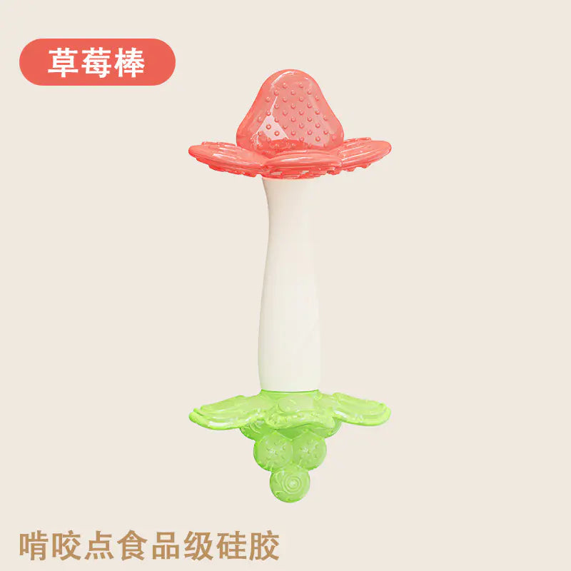 Soft Rubber Baby Grasp Ball Rattle - Sensory Toy