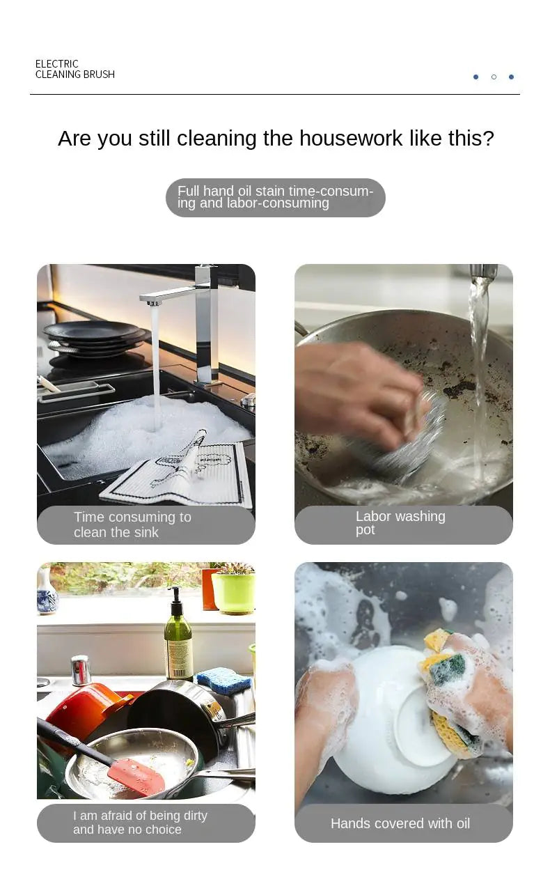 3-in-1 Rechargeable Electric Cleaning Tool Set