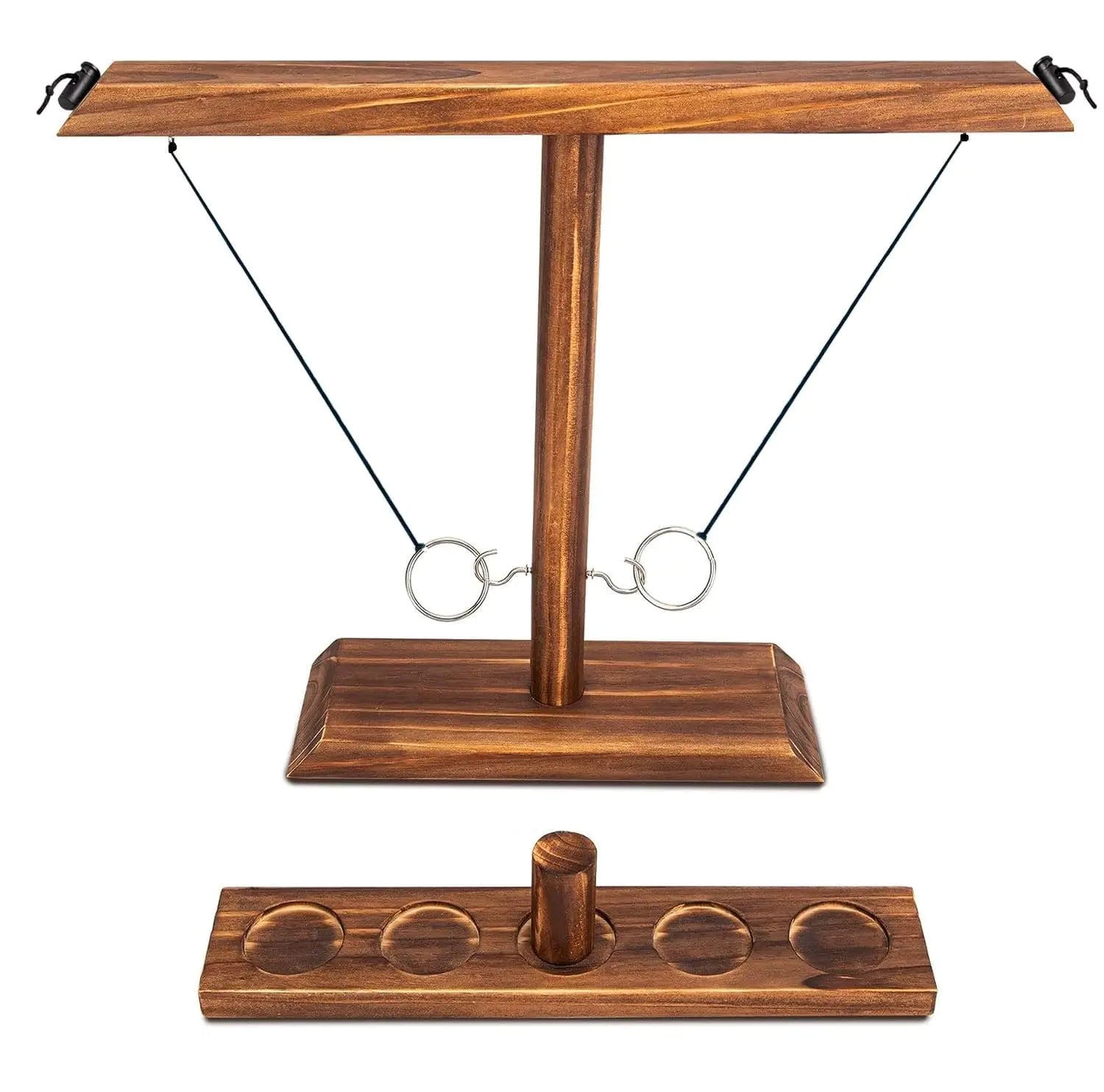 Ring Toss Game for Adults: Table Games - Camping Games for Adults - Yard Games Outdoor Games for Adults and Family - Hook and Ring Games for Camping & Party 15.7" X 13" Large Size