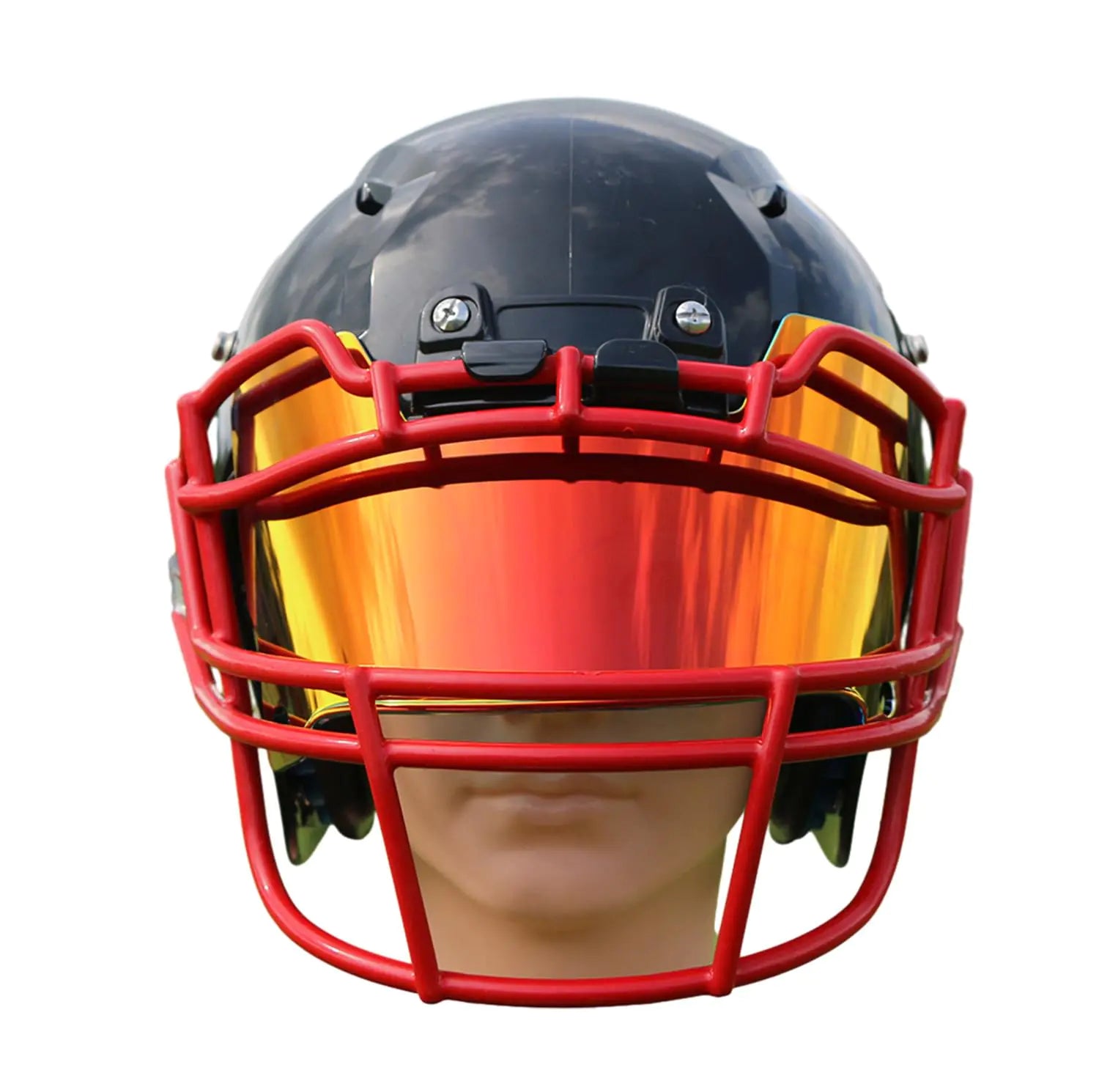 Football Visor Football Helmet Visor for Adult and Youth Football Helmet Visors (Red)