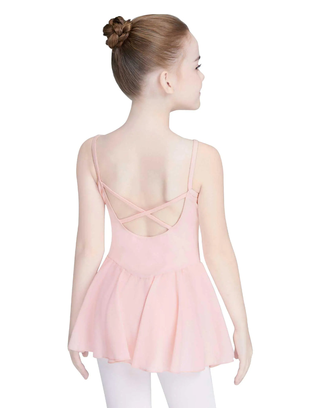 Daydance Lined Camisole Black Toddler Girls Ballet Leotards Skirted Dance Tops for Training Performance Skating Recitals