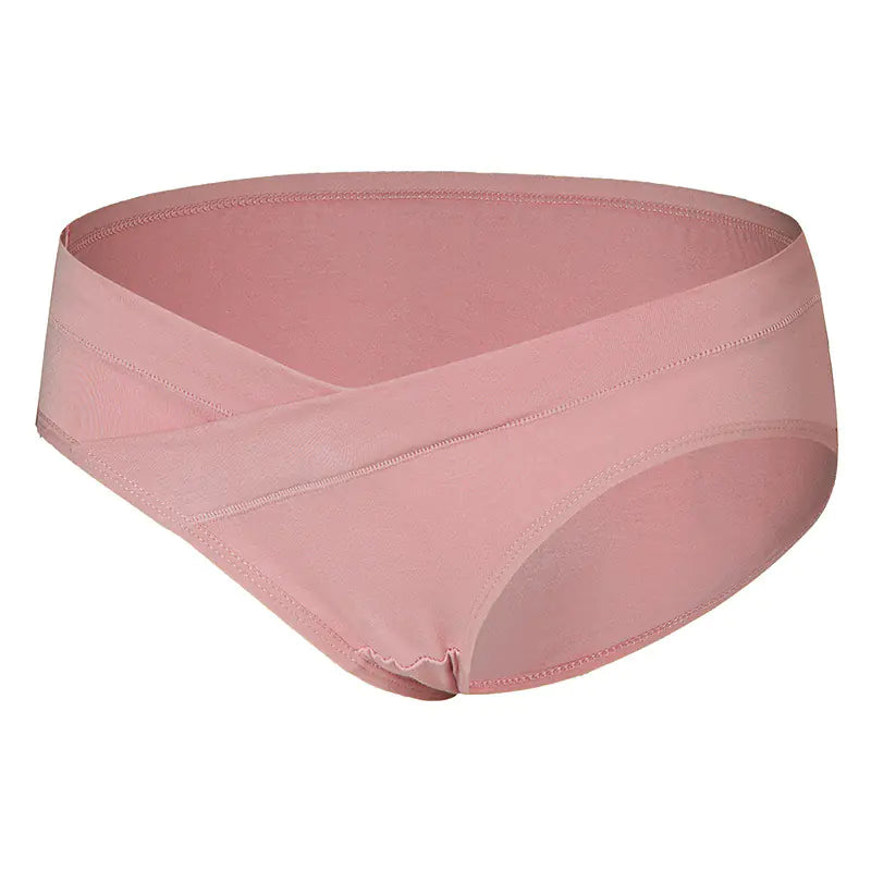 Maternity Seamless Cotton Breathable Low-Waist Briefs