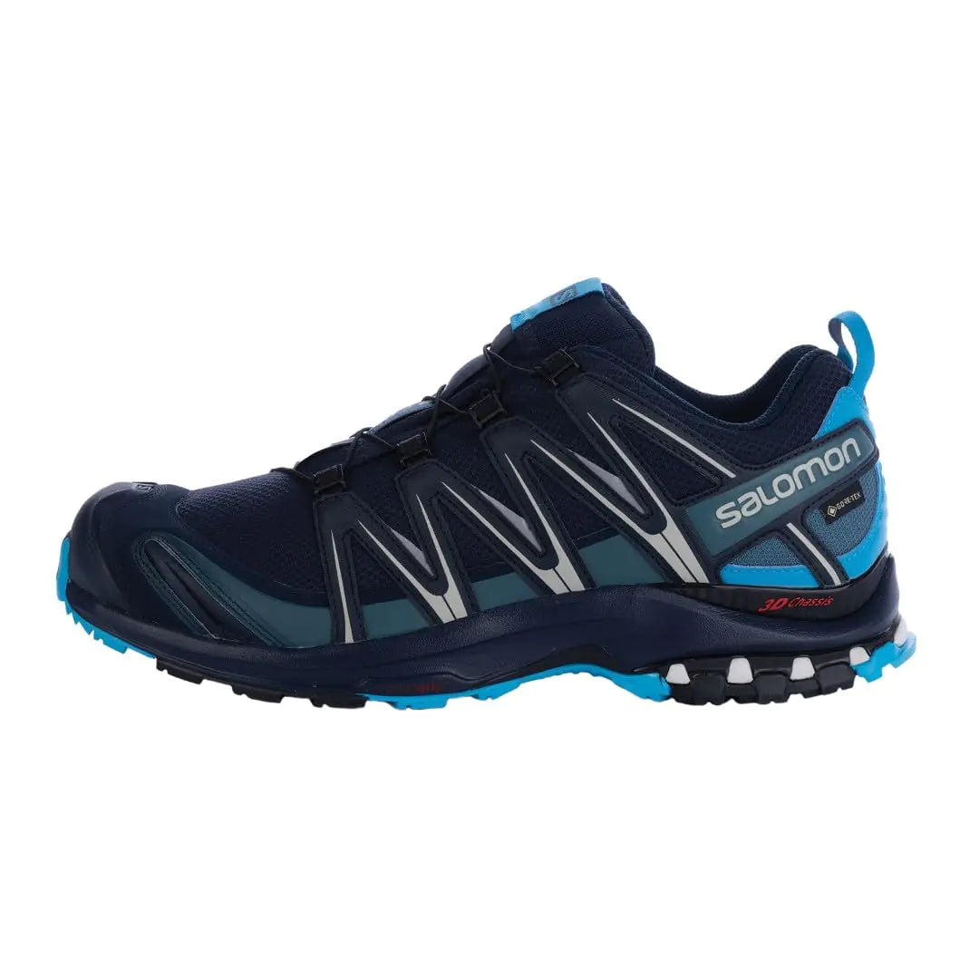 Salomon Mens XA PRO 3D Gore-TEX Trail Running Shoes Navy Blazer/Hawaiian Ocean 12