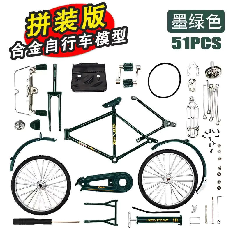 1:8 Scale Classic Retro Bicycle Alloy Model Toy