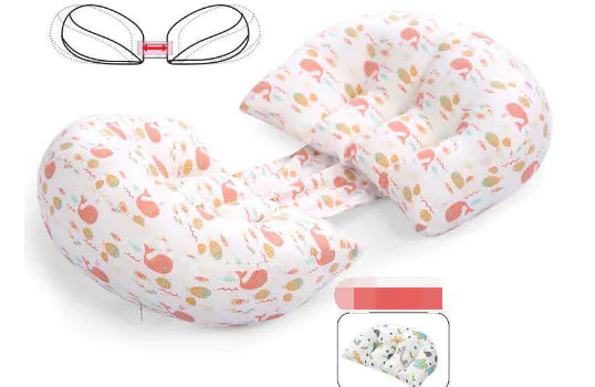 Cotton U-Shape Maternity Pillow for Pregnant Women