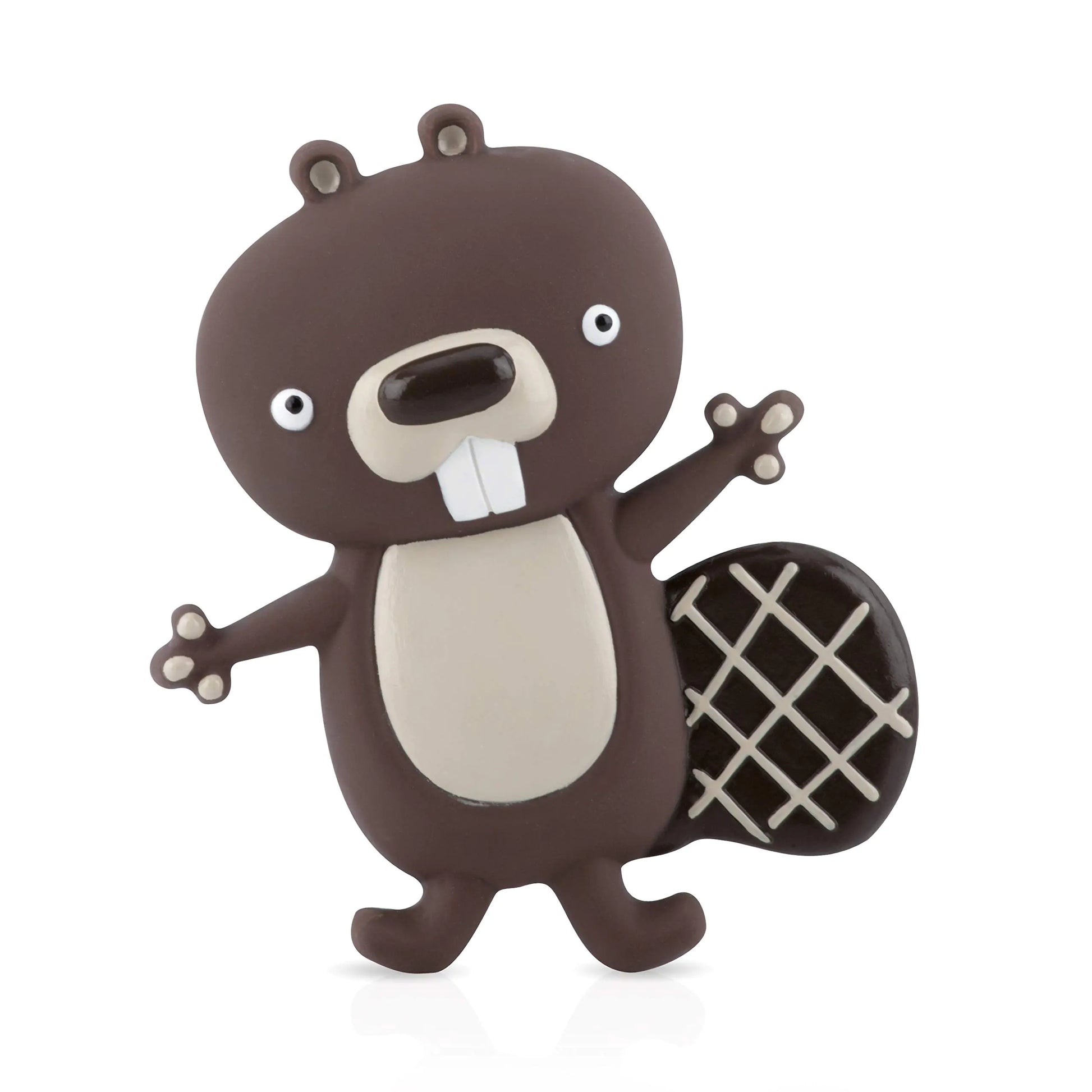 Nuby Squeezy Teethe Soft Rubber Teething Toy - Baby Teething Toy - 3+ Months - Beaver