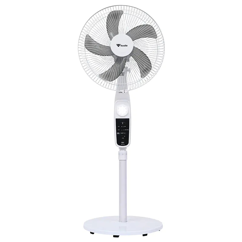New Solar USB Charging Floor Fan with Light (16 Inch)