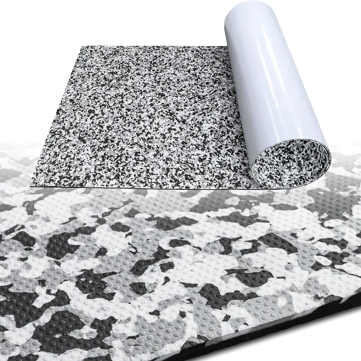 HZCHIONE Boat Flooring EVA Foam Boat Decking Snow Camo Marine Flooring for Boat Foam Decking Sheet 94x35 Self-Adhesive Waterproof Non-Slip Boat Flooring Deck for Jon Fishing Rubber Boat Pontoon
