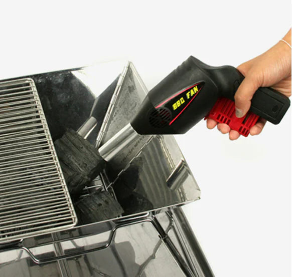 Portable Hand-Pump BBQ Blower for Outdoor Cooking