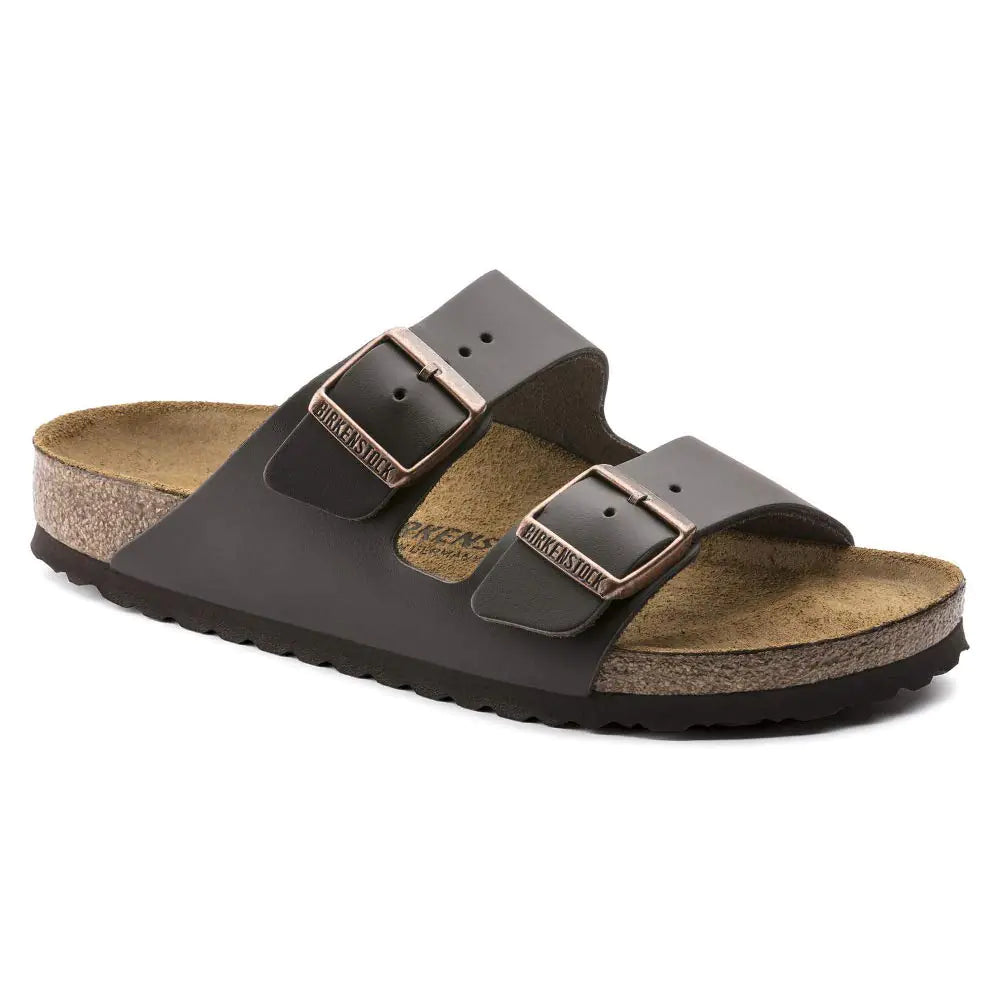 Birkenstock Arizona Dark Brown Natural Oiled Leather Sandals (44 M EU- 11-11.5 US Men).