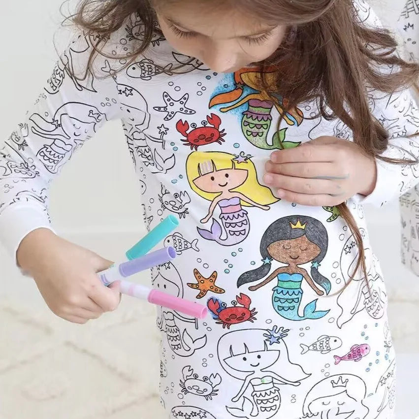 Children's DIY Hand-Painted Pajama Set