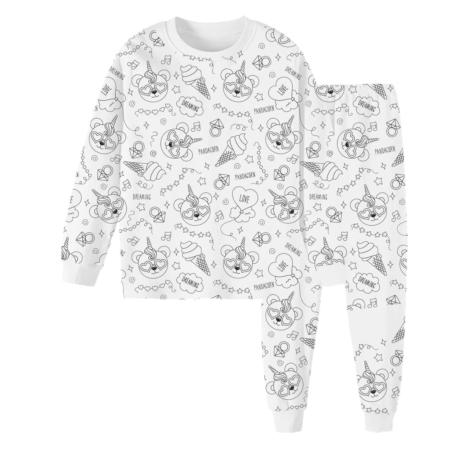 Children's DIY Hand-Painted Pajama Set