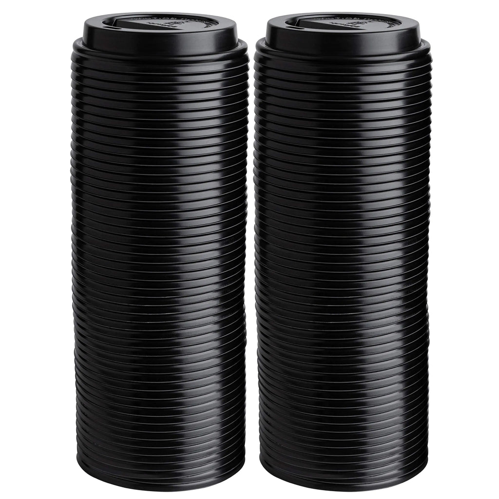 ELEGANT DISPOSABLES [200 PACK LIDS] Lids For 8 oz oz Paper Hot Cups - Coffee Cup for Espresso Cold or Hot Drinks Tea Coffee Hot choclate