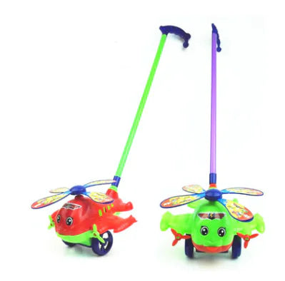 Baby Learning Walker Toy - Single Rod Push Plane