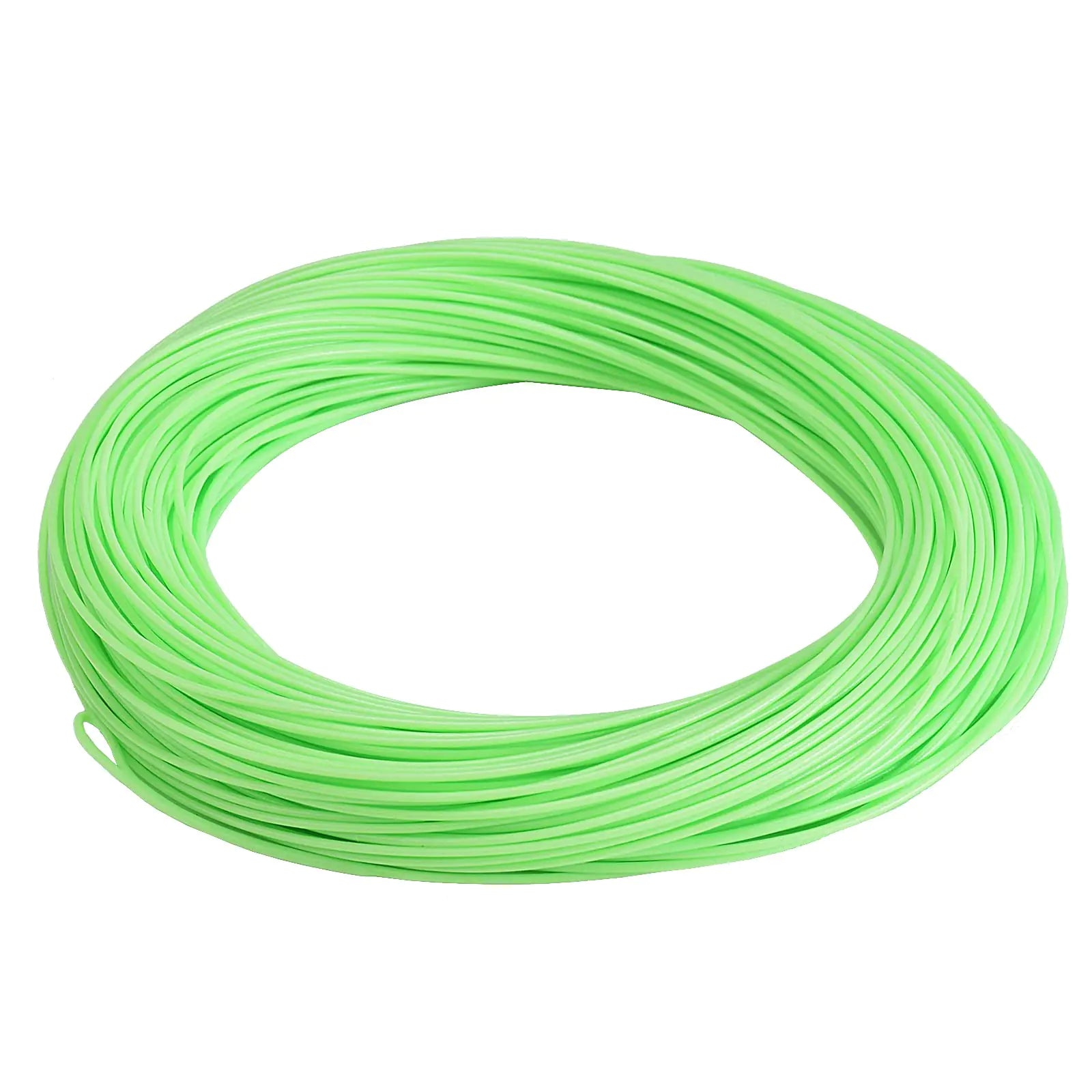 SF WF4F 100FT Fly Fishing Line Weight Forward Floating Fly Line for Fly Fishing Double Welded Loops Lemon Green