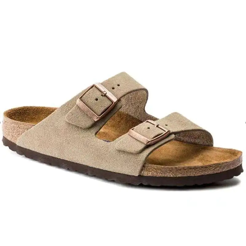 Birkenstock Women's Cork Bottom Flat Slide Sandals