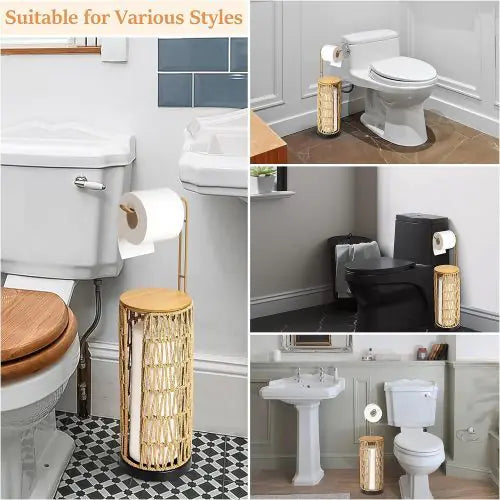 Independent Toilet Paper Holder With Storage Space