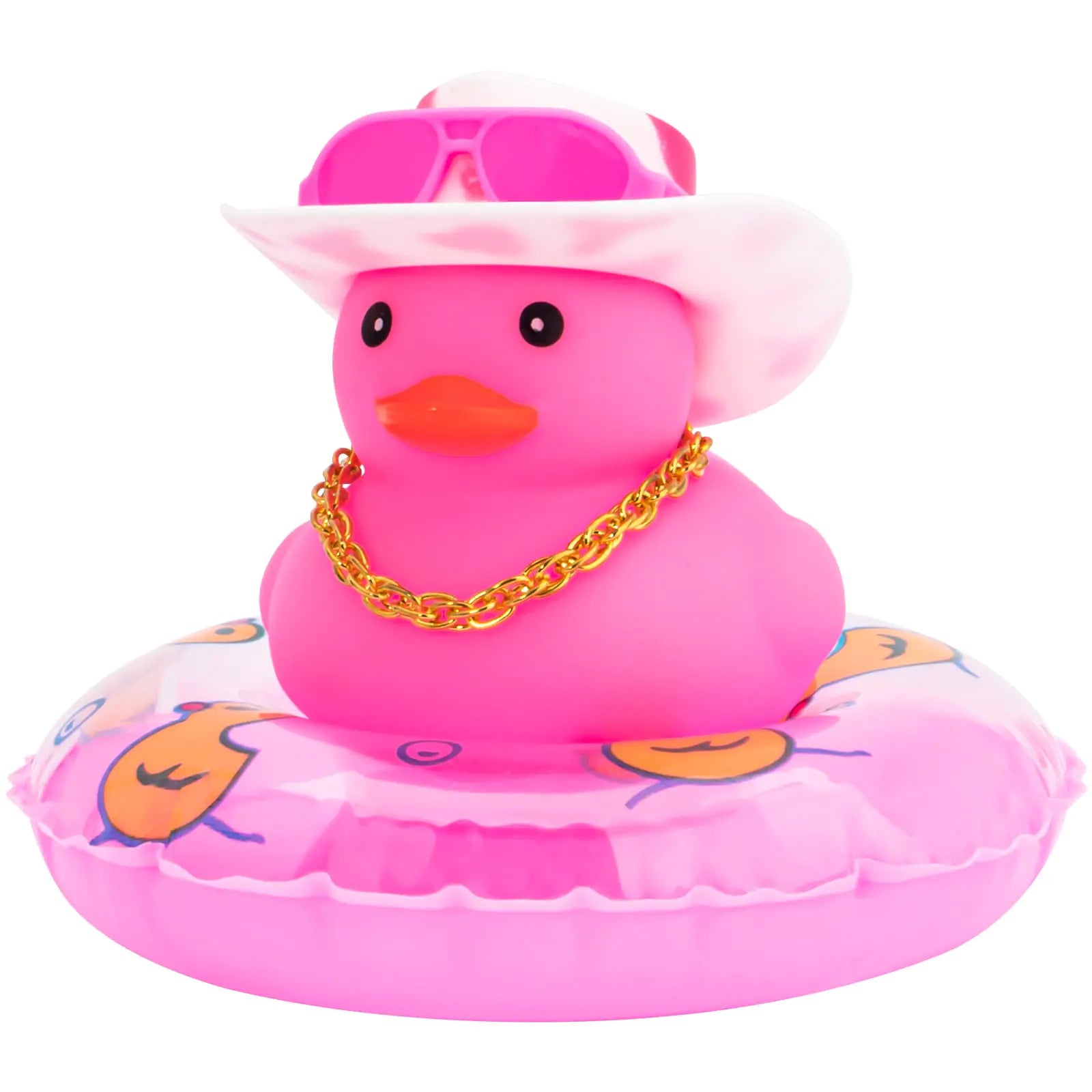 wonuu Car Accessories Rubber Ducks Dashboard Decorations Rubber Duck Pink Accessories Dashboard Duck Car Decorations Car Ducks for Dashboard Car Duck Car Dashboard Decorations RPG#pink-whitepink