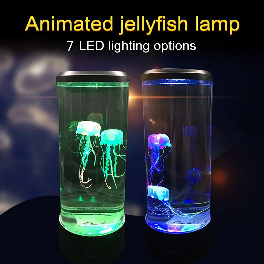 LED Jellyfish Aquarium Color Changing Night Light