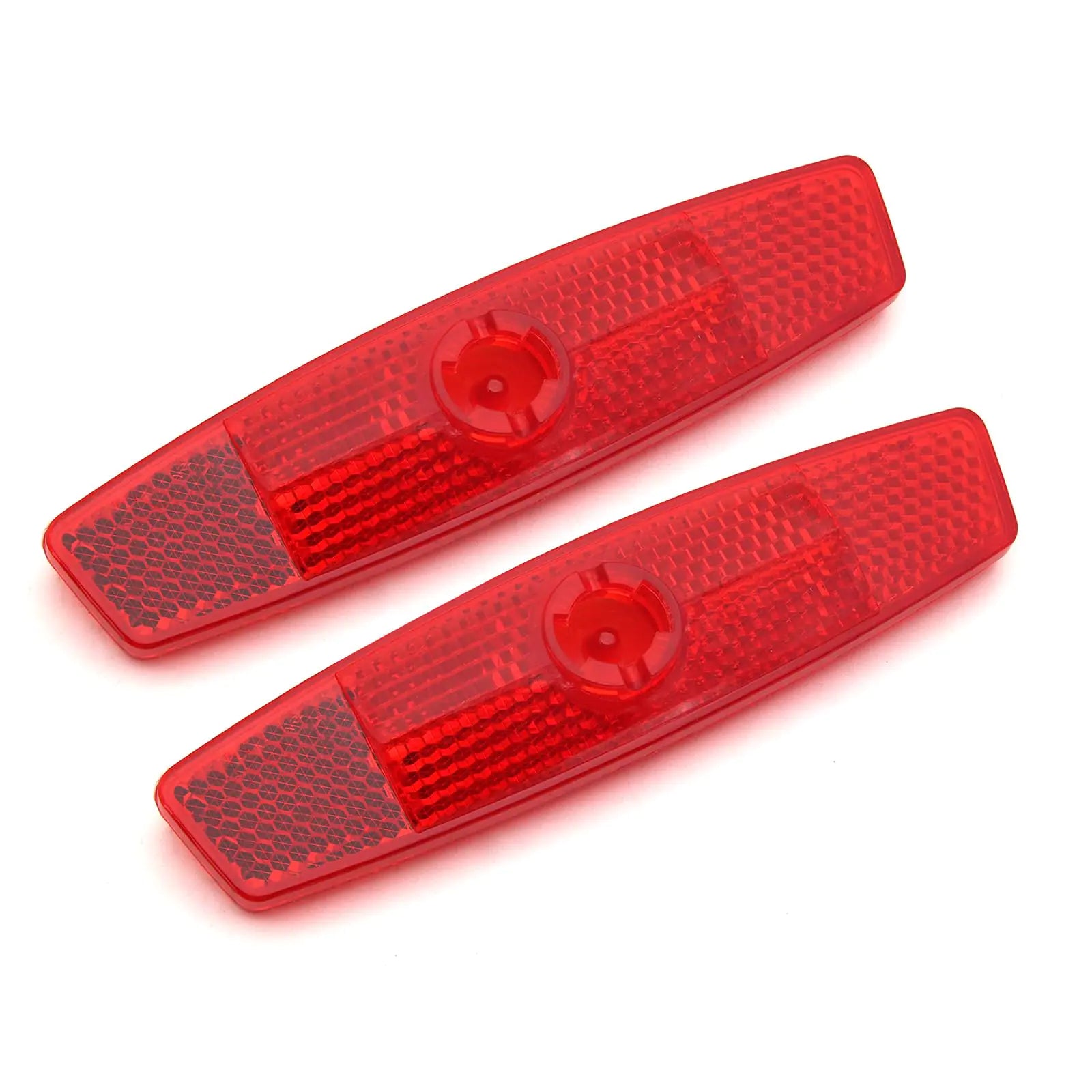Rapeiny Bike Wheel Reflectors Bicycle Spoke Reflector Bicycle Safety Warning Reflector Road Bike Tire Reflectors Bike Accessories for Mountain Bike Decoration Night Riding (Red 2pcs)