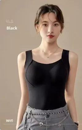 Women's Cashmere Silk Seamless Comfort Vest (One Piece)